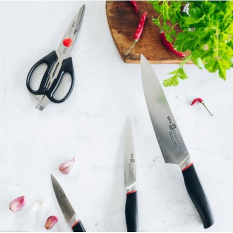 Set de 3 cuchillos y tijeras Bistro – Cocina con BRA